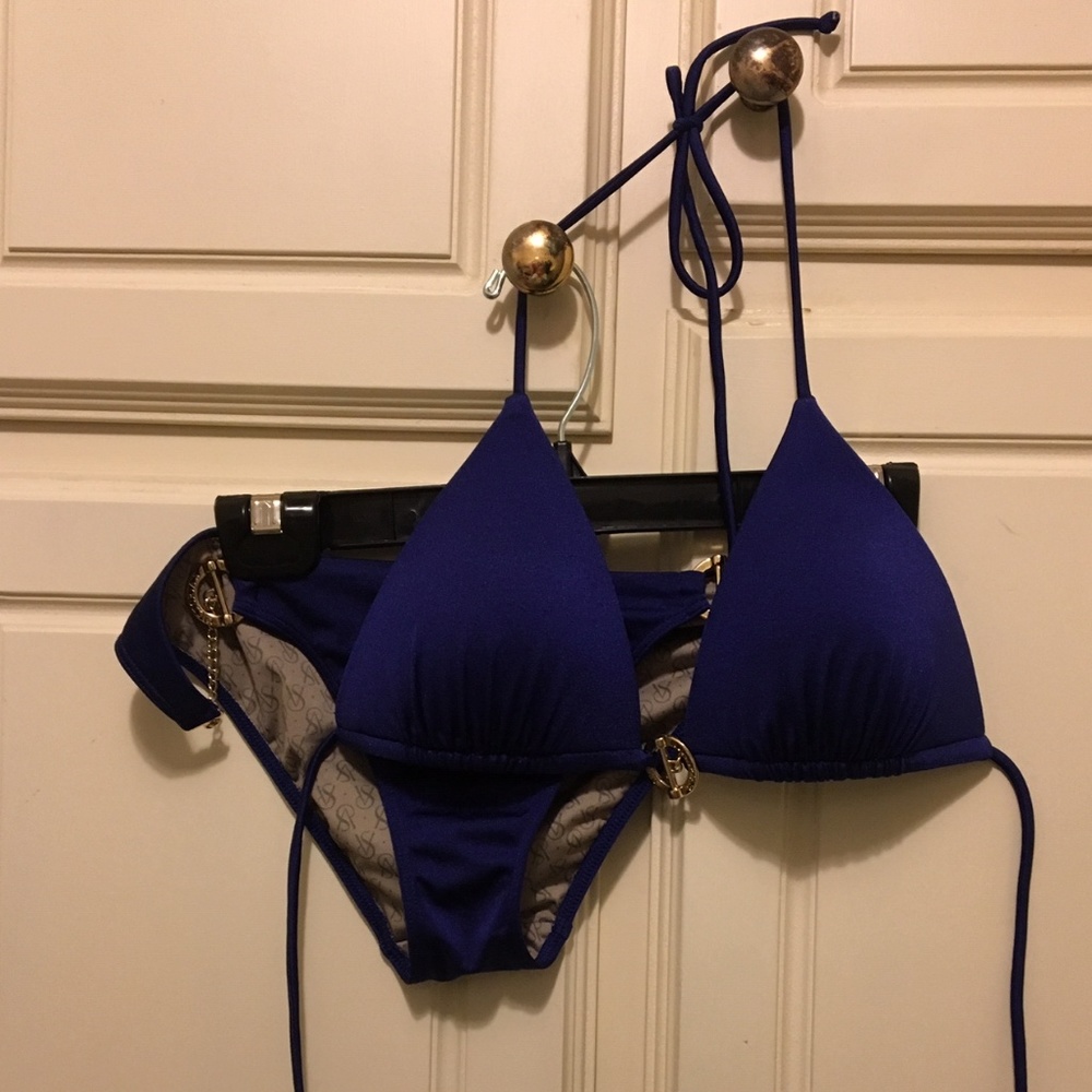 Victoria's Secret Blue Triangle-top Bikini